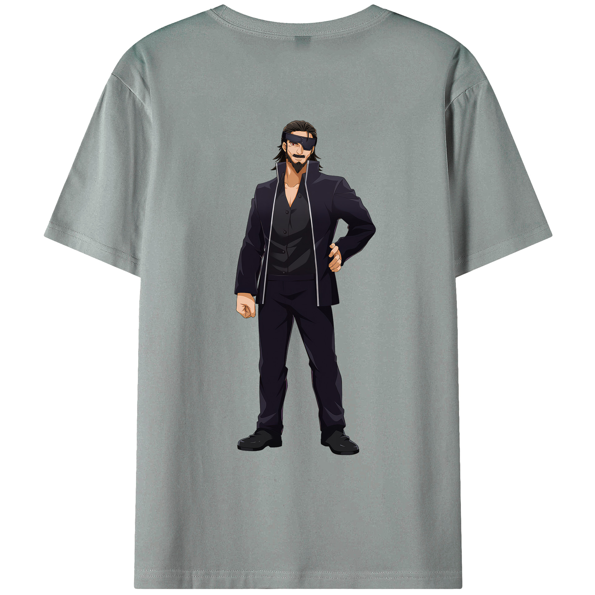 （画像用） 呪術廻戦 Jujutsu Kaisen 綿100％ メンズ半袖Tシャツ（バックプリント） 通気性